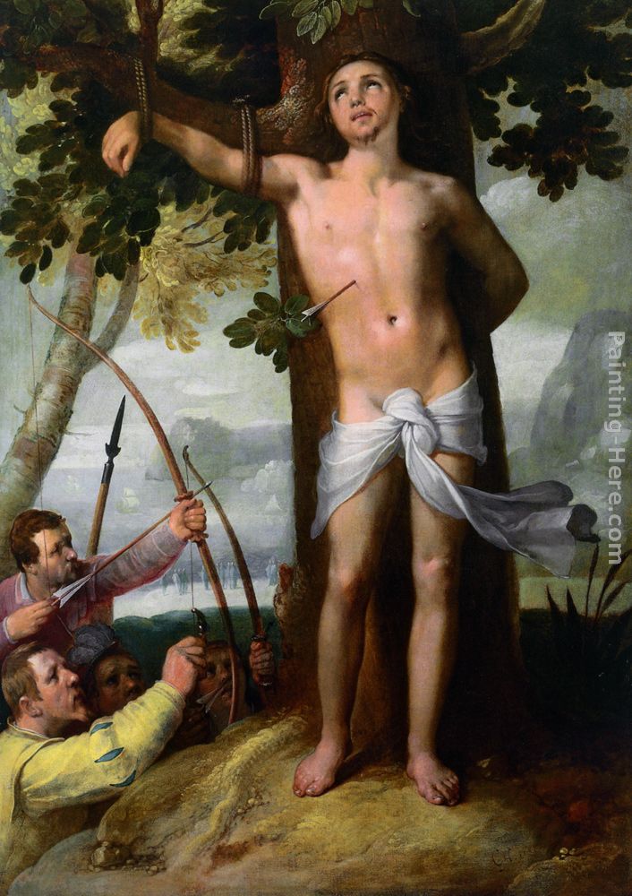 The Miracle of Saint Sebastian painting - Cornelis Cornelisz The Miracle of Saint Sebastian art painting The Miracle of Saint Sebastian painting - Cornelis Cornelisz The Miracle of Saint Sebastian art painting